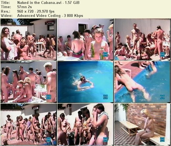 Naked teen in the cabana - Eurovid - video about a nudism in Germany