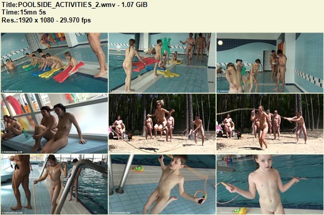 Poolside activities - Family nudism video [Full HD] [vol 2]