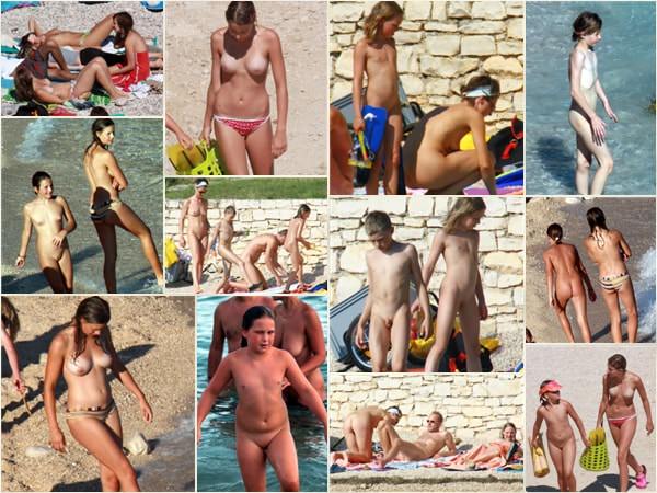 Pure nudism family - Family nudism photo